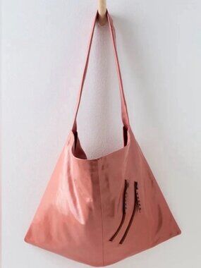 Free People Patent Perfect Zipper XL Carryall in Ruby Dusk Pink AND Dusty Blue